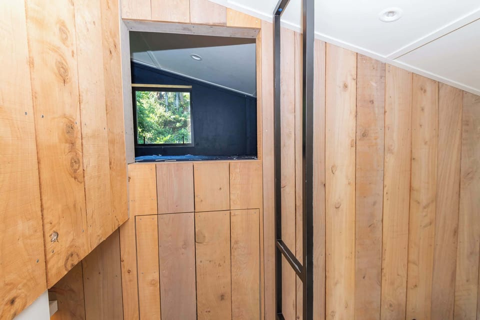 Ladder access to loft mezzanine