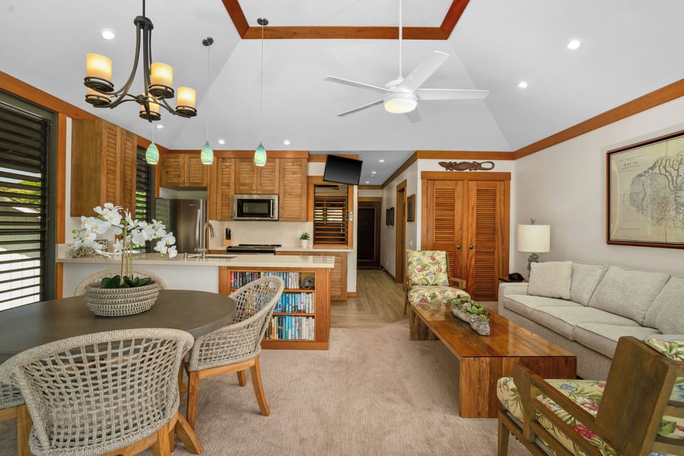 Interior main room fully renovated with new furnishings, appliances, etc. AC too