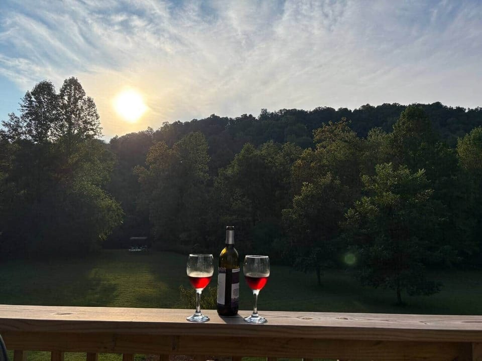 Late summer deck view
