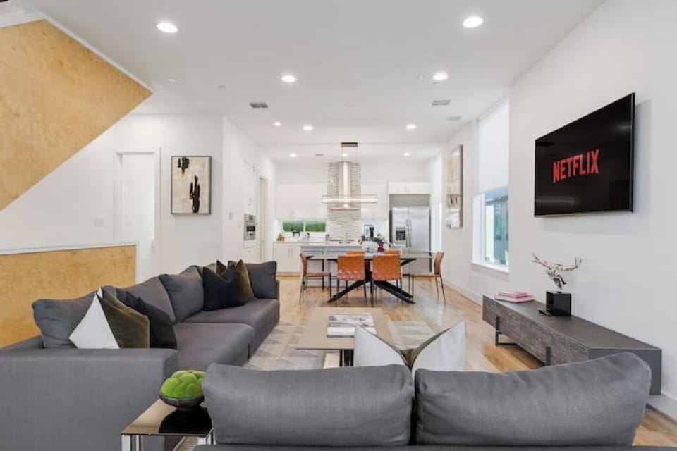Host gatherings and create memories in this spacious and stylish living room.