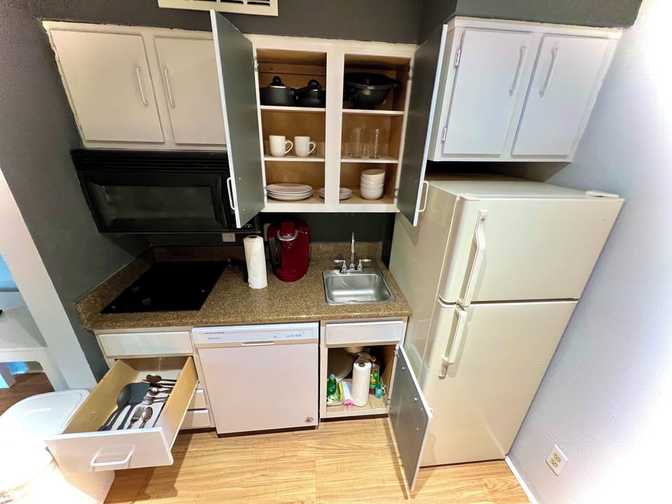 Fully stocked with the basics to whip up a home-style meal.