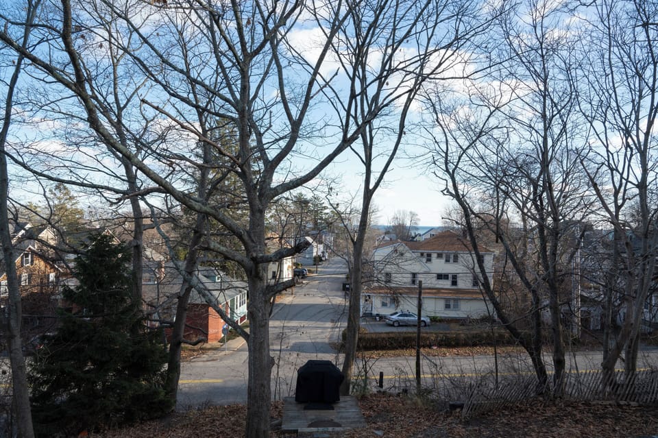 View from deck off of master.