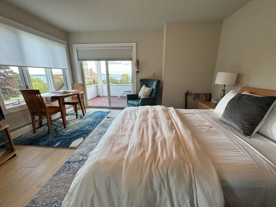 Main Level Bedroom + Dining Area