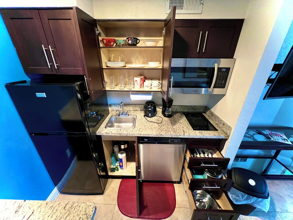 Fully stocked with the basics to whip up a home-style meal.