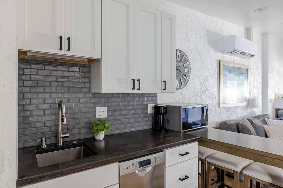 Kitchenette with Keurig, Coffee Pods & Creamer
