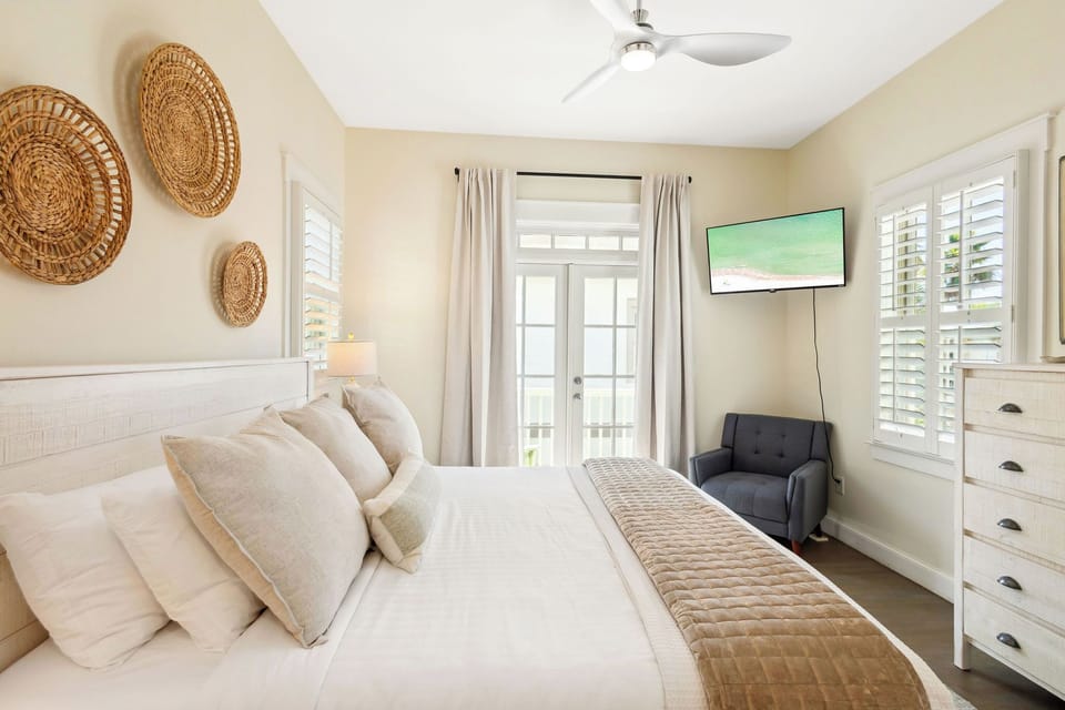 Bedroom features a walkout to your private balcony.