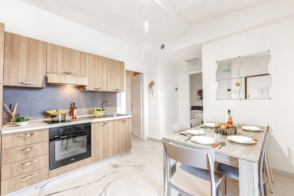 Kitchen and dining area