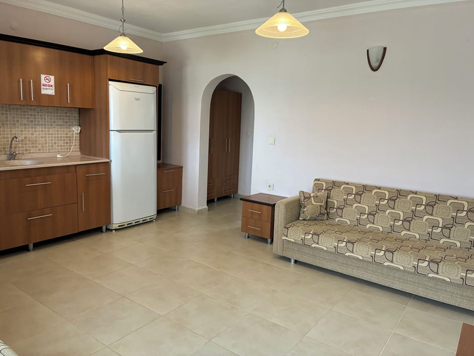 Family Apartment, Patio, Pool View | Free WiFi, bed sheets