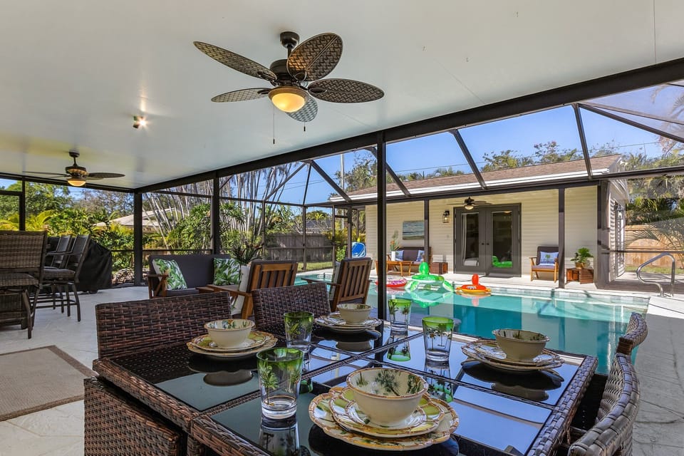 relax in this outdoor oasis