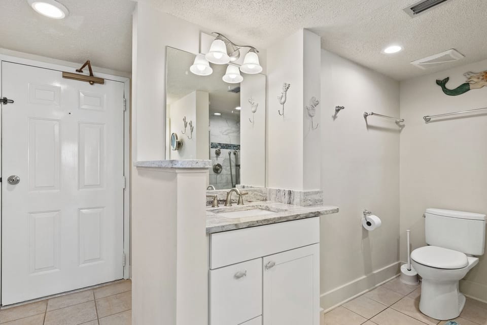 Full Ensuite Bathroom with Shower and Jack and Jill Sinks