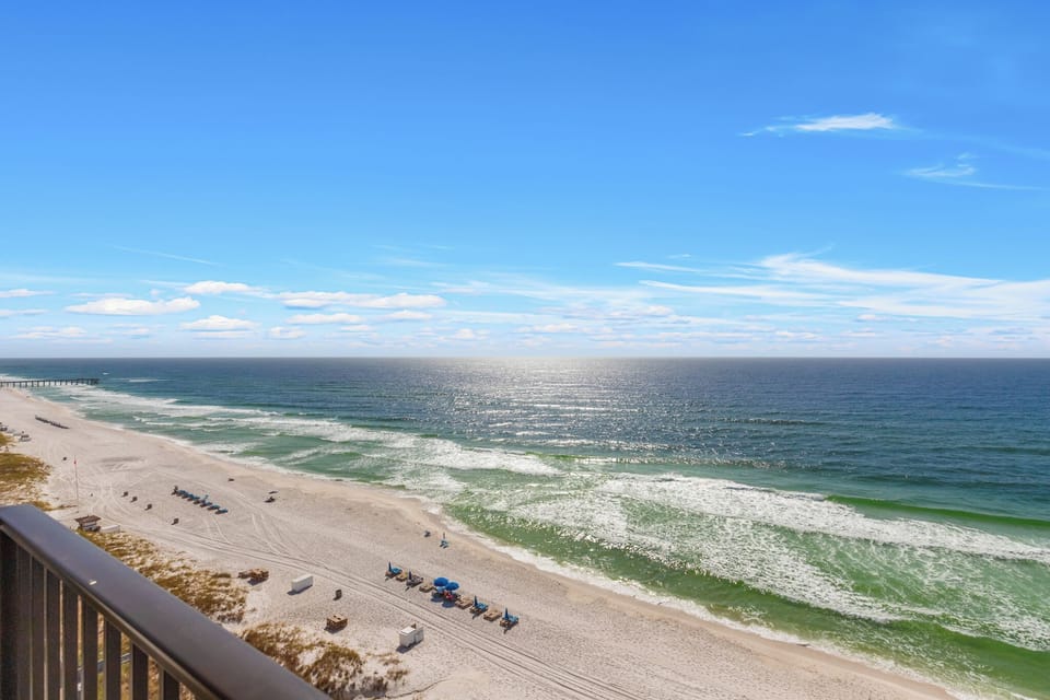 Wraparound Balcony Access and Beachfront View