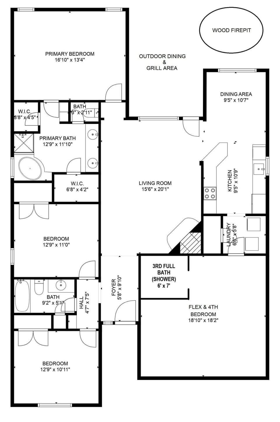 House | 4 bedrooms, Internet