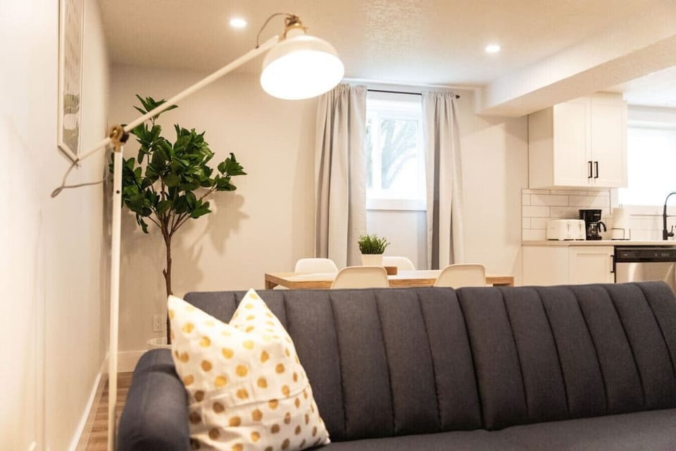 As you take a seat in the living room, the comfortable furniture and tasteful design make it easy to unwind.
