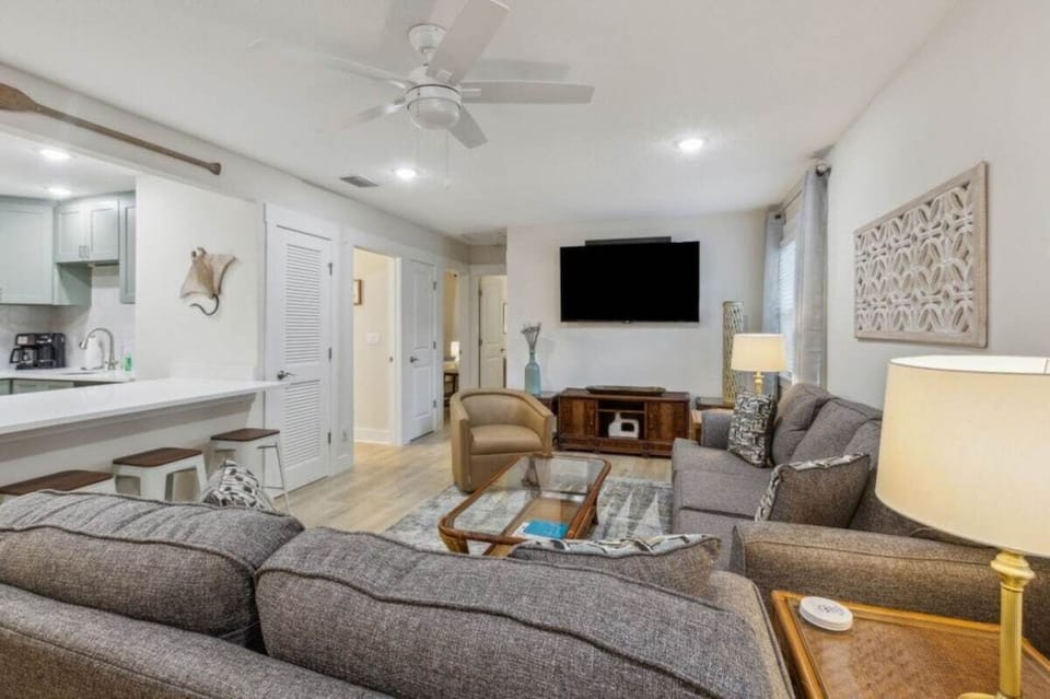 Living area with streaming TV