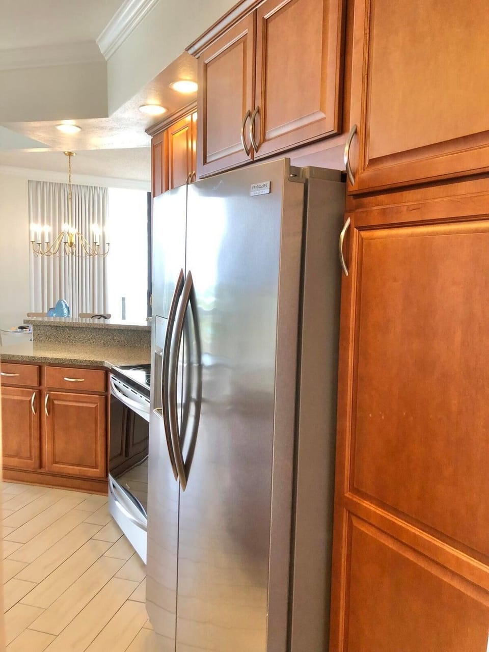 Lots of cabinets for storage