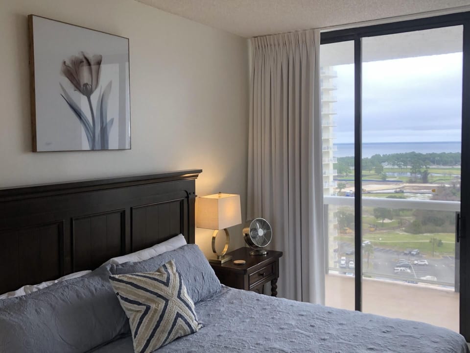 It also has a private balcony with awesome water views!