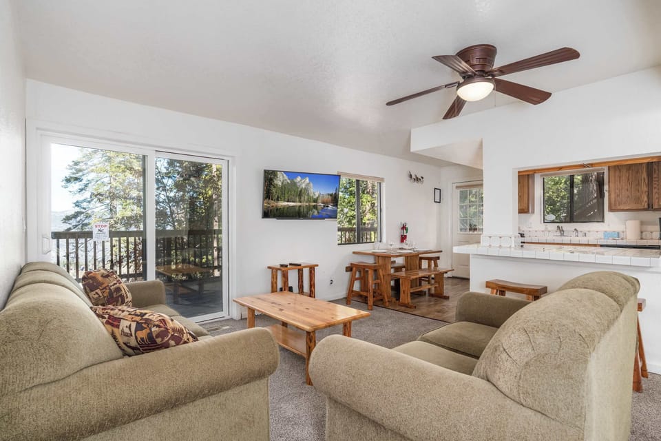 Relax and unwind in the cozy living area