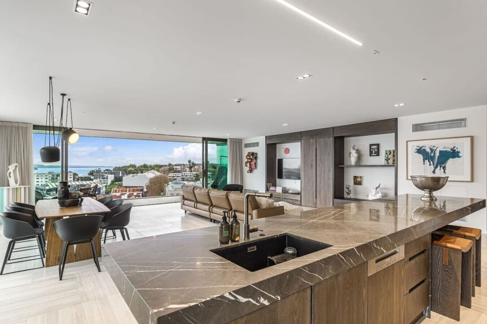 Open-plan kitchen and living room