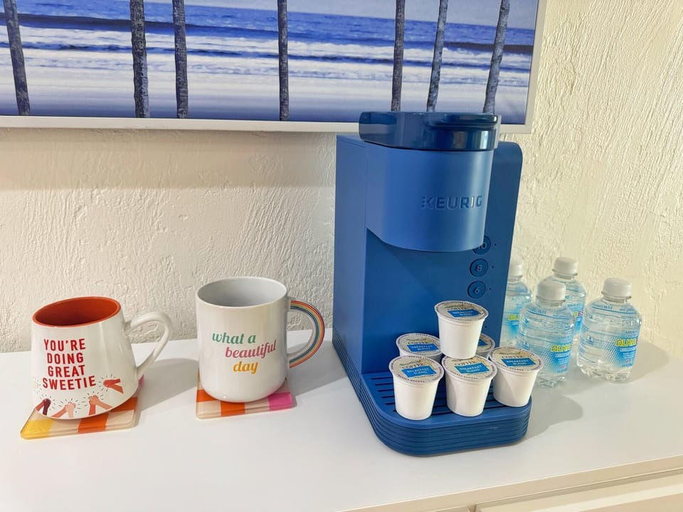 Keurig and coffee maker available!