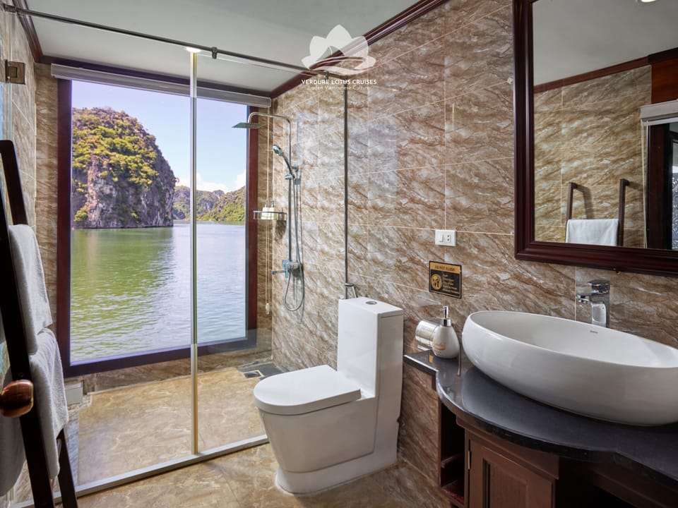 Hair dryer, slippers, bidet, towels