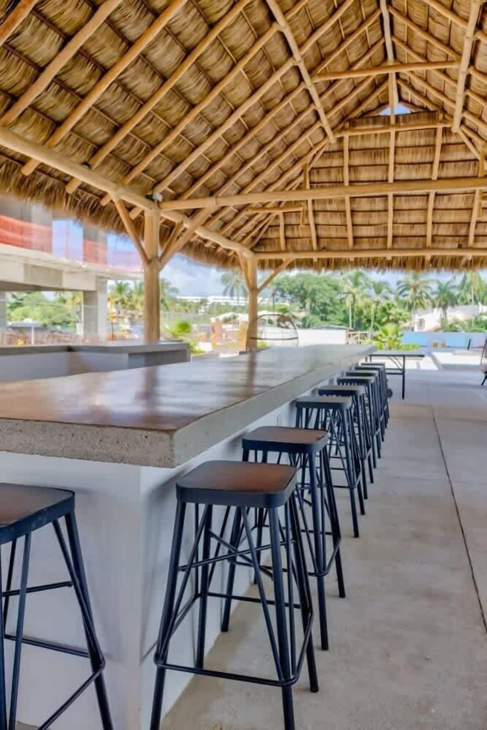 Outdoor dining area