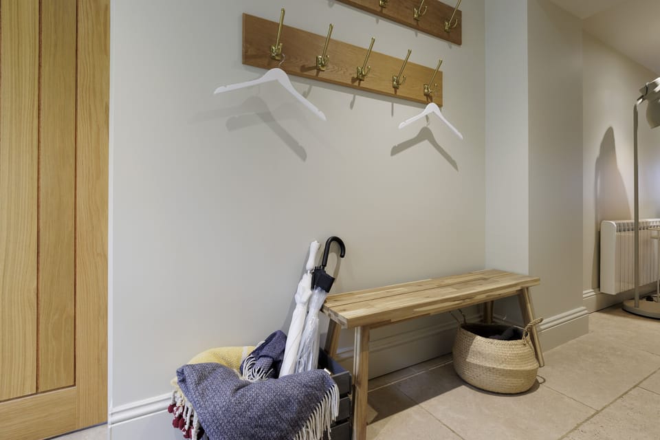 Ample coat and boot storage in the entrance hall