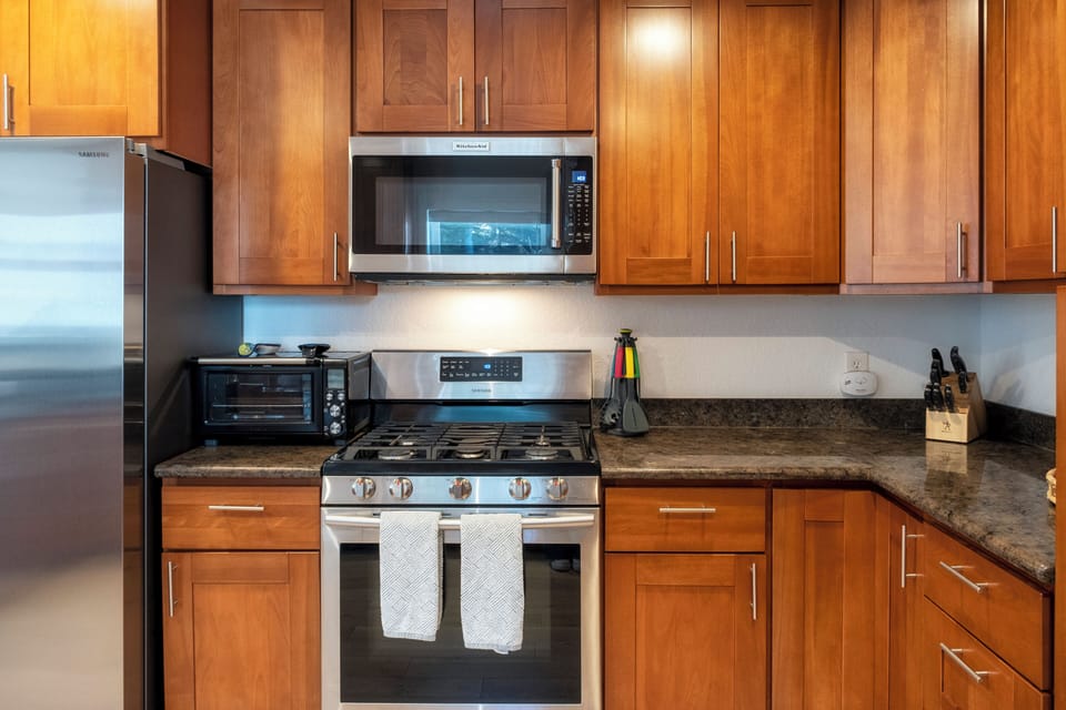 Modern stainless appliances