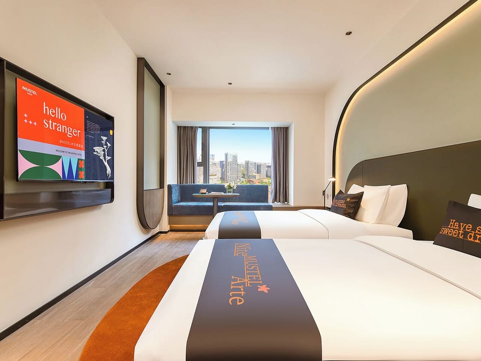 Superior Twin Room, City View | Premium bedding, down comforters, memory foam beds, minibar (free items)