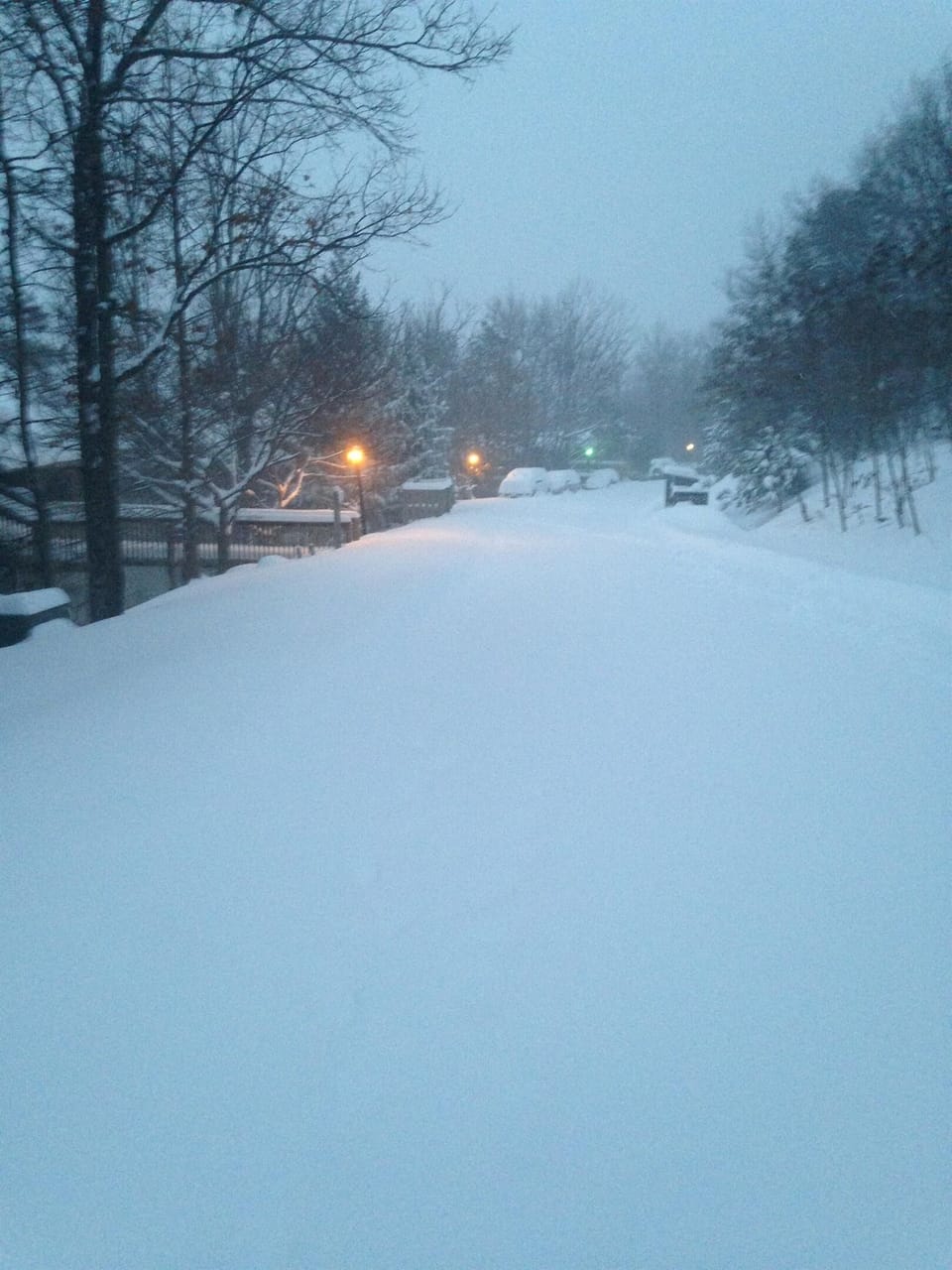 View down the street