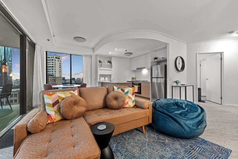 Put your feet up in the Aircon + Smart TV...