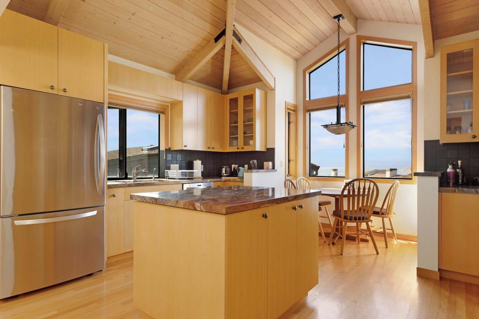 Whether baking or prepping, this spacious island makes cooking a breeze.
