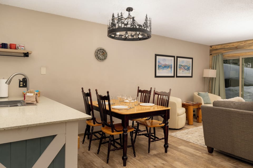 Your open-concept living space flows seamlessly from kitchen to dining, perfect for cooking together and sharing memorable meals.