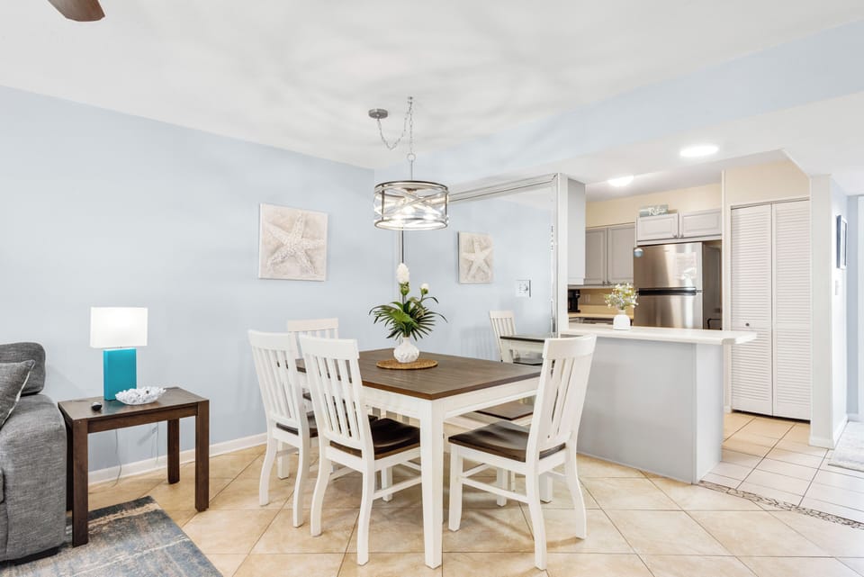 Dining area with seating for the whole group