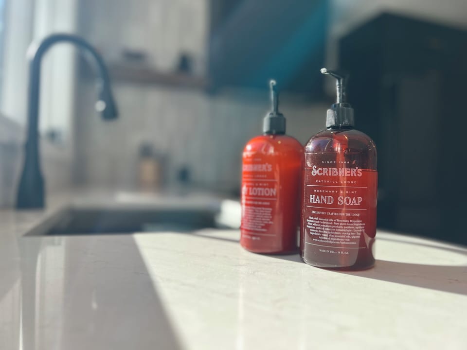 We support local businesses, this soap/lotion combo is from Scribner's