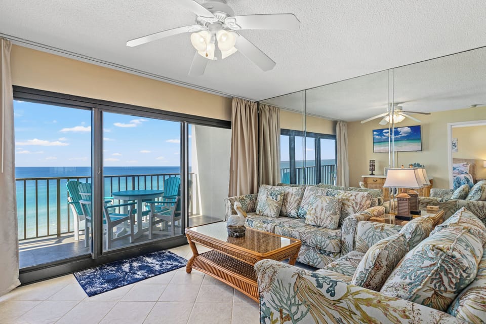 Living Room with Gulf Views