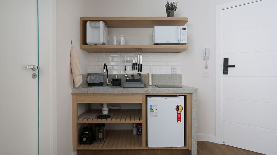 Apartment | Private kitchen | Mini-fridge, microwave, stovetop, blender