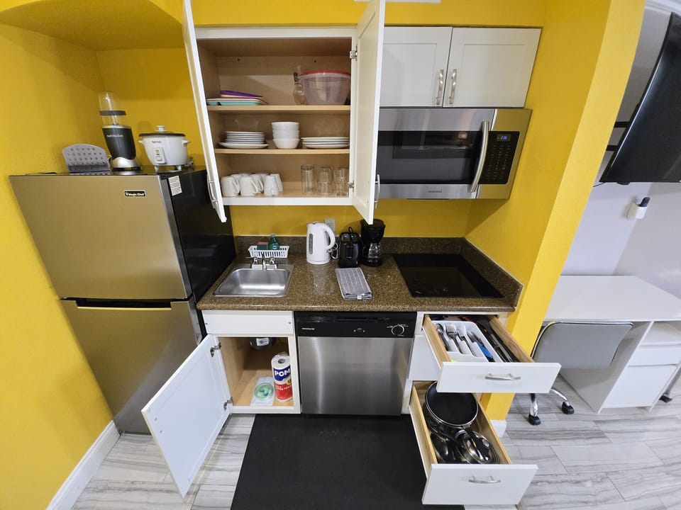 Fully stocked with the basics to whip up a home-style meal.