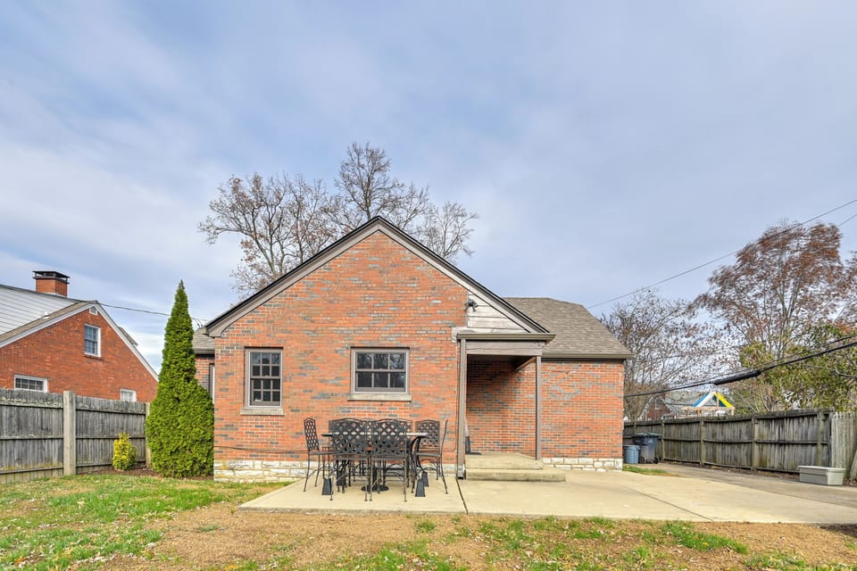 Property Exterior | Patio | Partially Fenced Yard