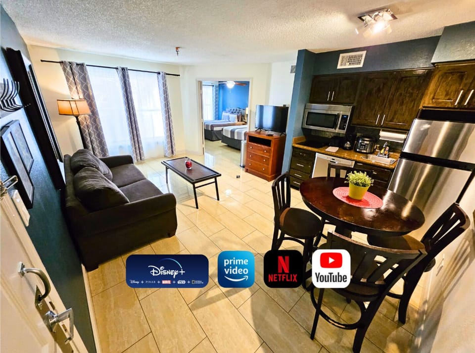 Bright and welcoming table for four—perfect for meals or game nights.