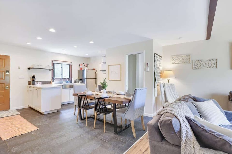 Open floor plan allows for seamless conversation and togetherness during your stay.