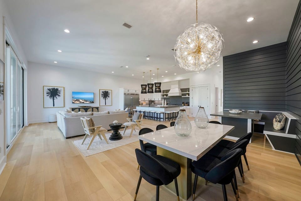 Hey Jude - Santa Rosa Beach - Kitchen, Living Room & Dining Room