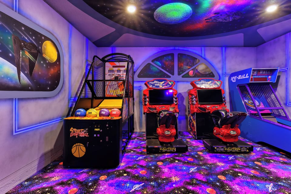 Unwind in the game room, complete with plenty of entertainment for hours of fun!