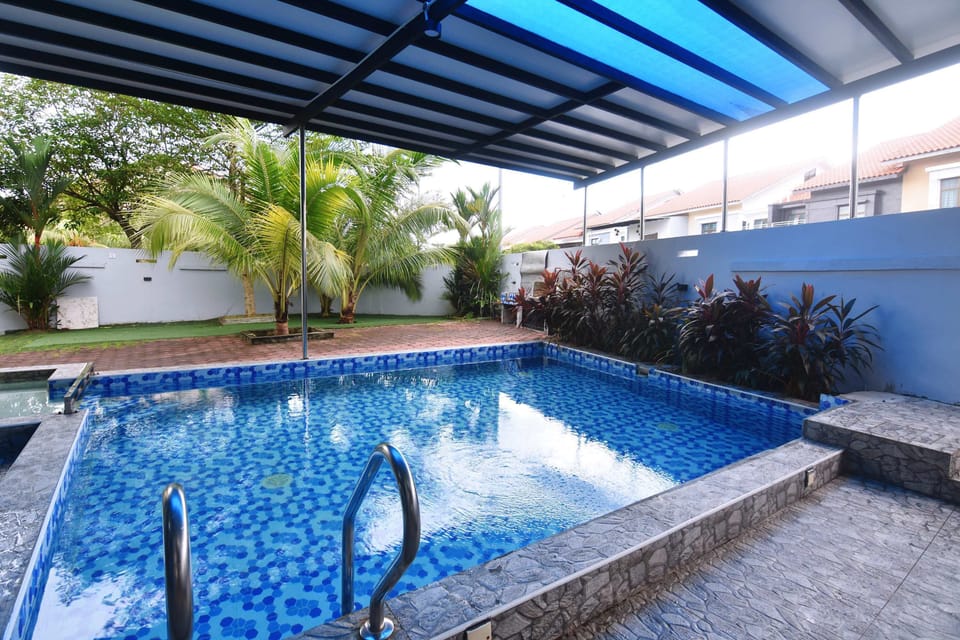 A beautiful swimming pool.