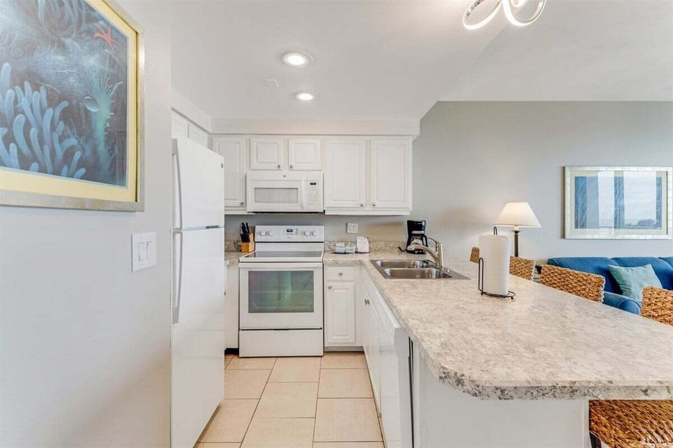 Alternate view of the fully stocked kitchen