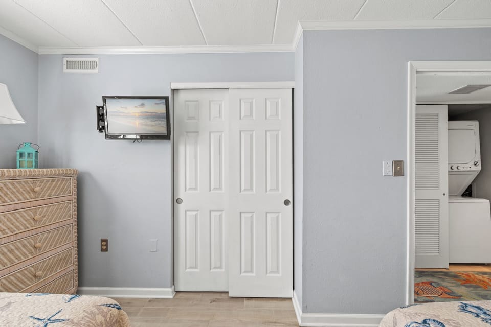 Even with 2 beds this spacious room has space to spare!