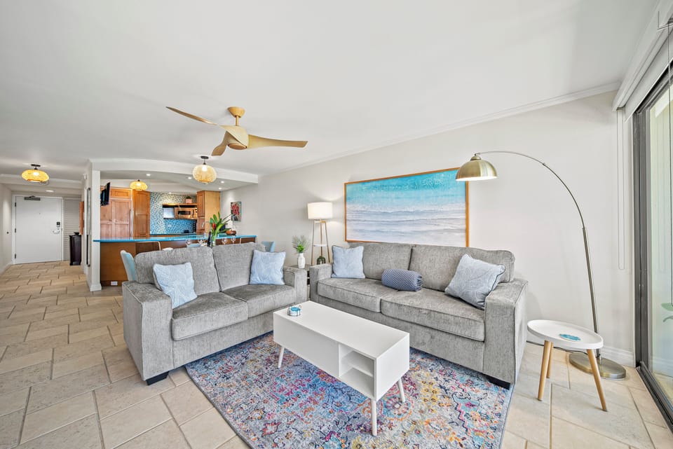 Gather with family and friends in a beautifully designed living room perfect for entertaining.