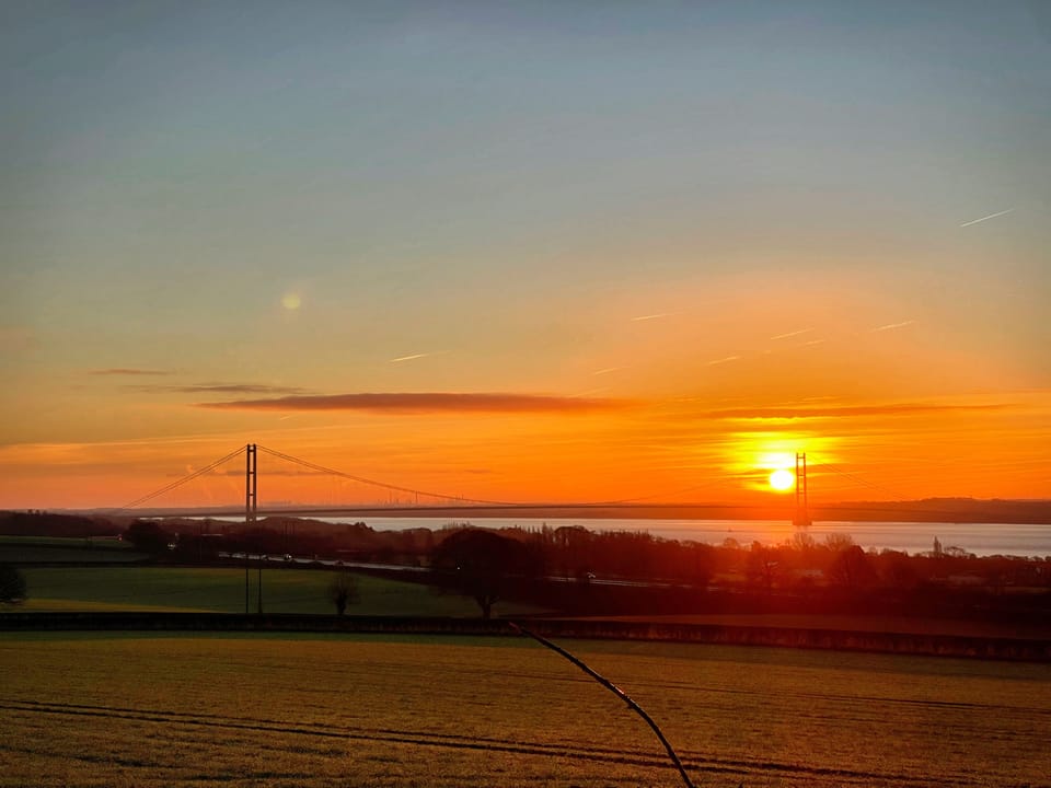 Humber Bridge at dawn