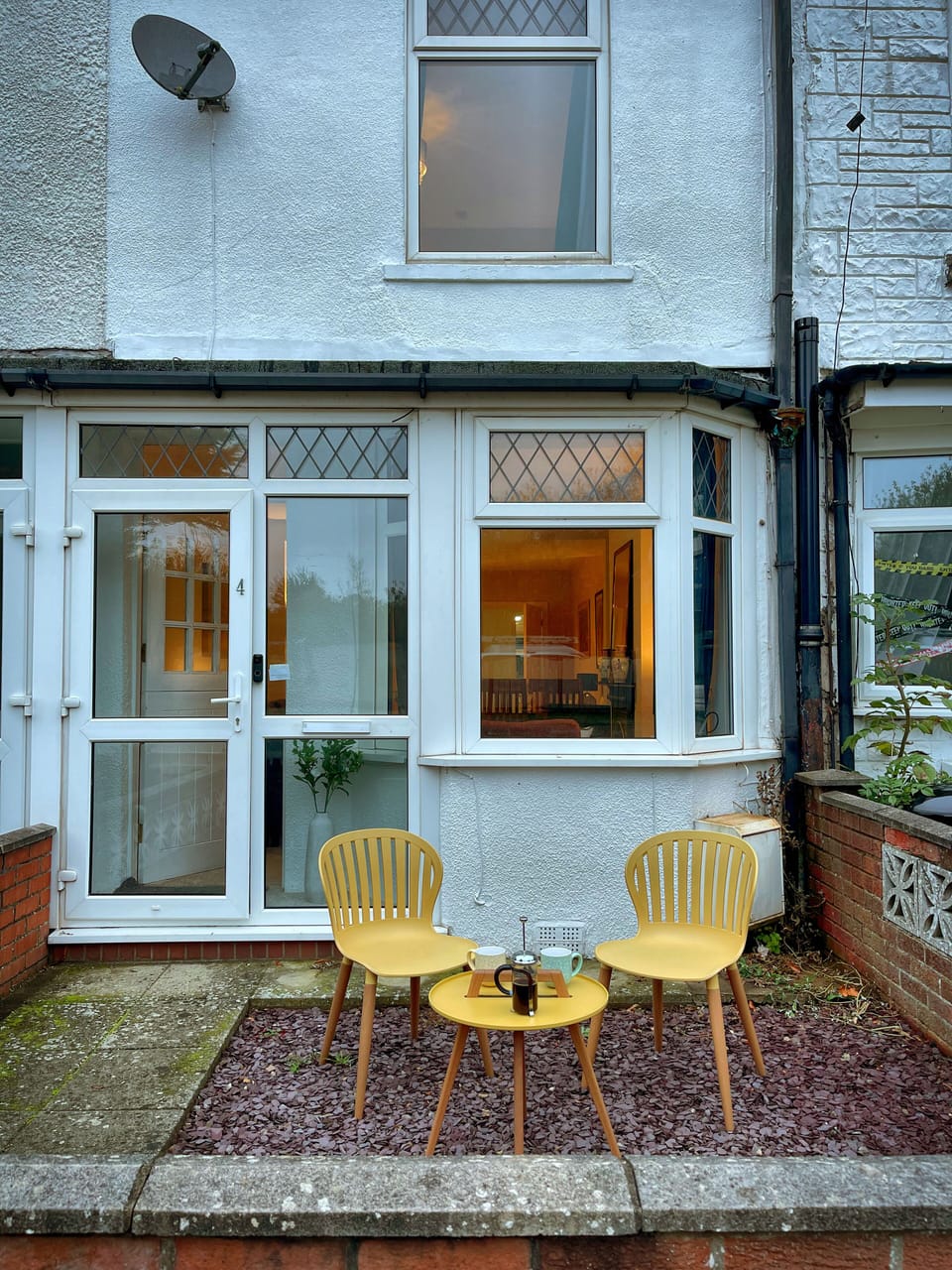 South facing outside seating