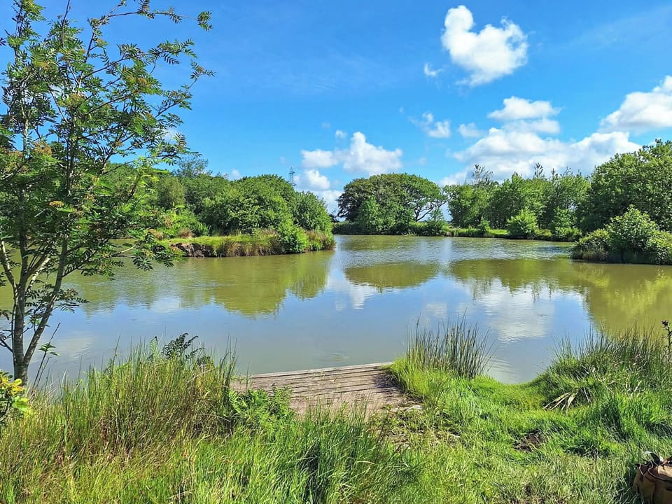 Fishing lake | Bill and Ben&rsquo;s Cottage - Fentrigan Manor Farm Holiday Cottages, Warbstow