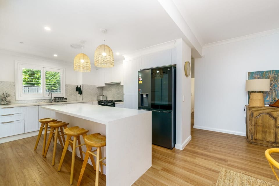Fully renovated open kitchen with premium amenities